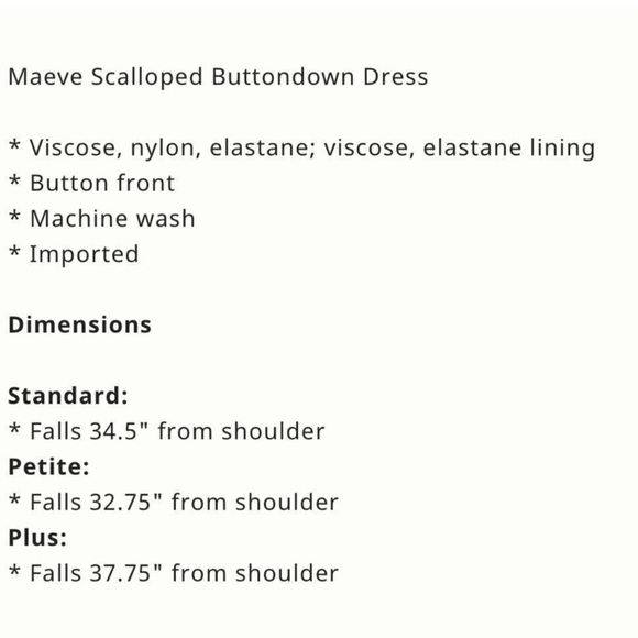 NWT Maeve by Anthropologie Scalloped Buttondown Dress Retro Green Size M - Picture 6 of 10